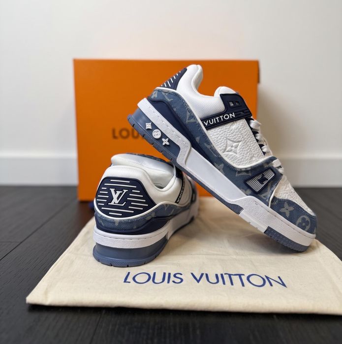 Adidasi LV Trainer Blue Jeans - Premium