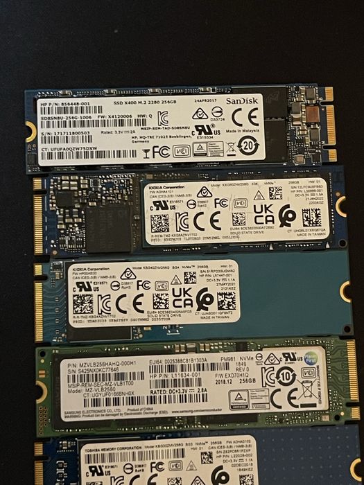 SSD 256 GB diferite firme M2 2280