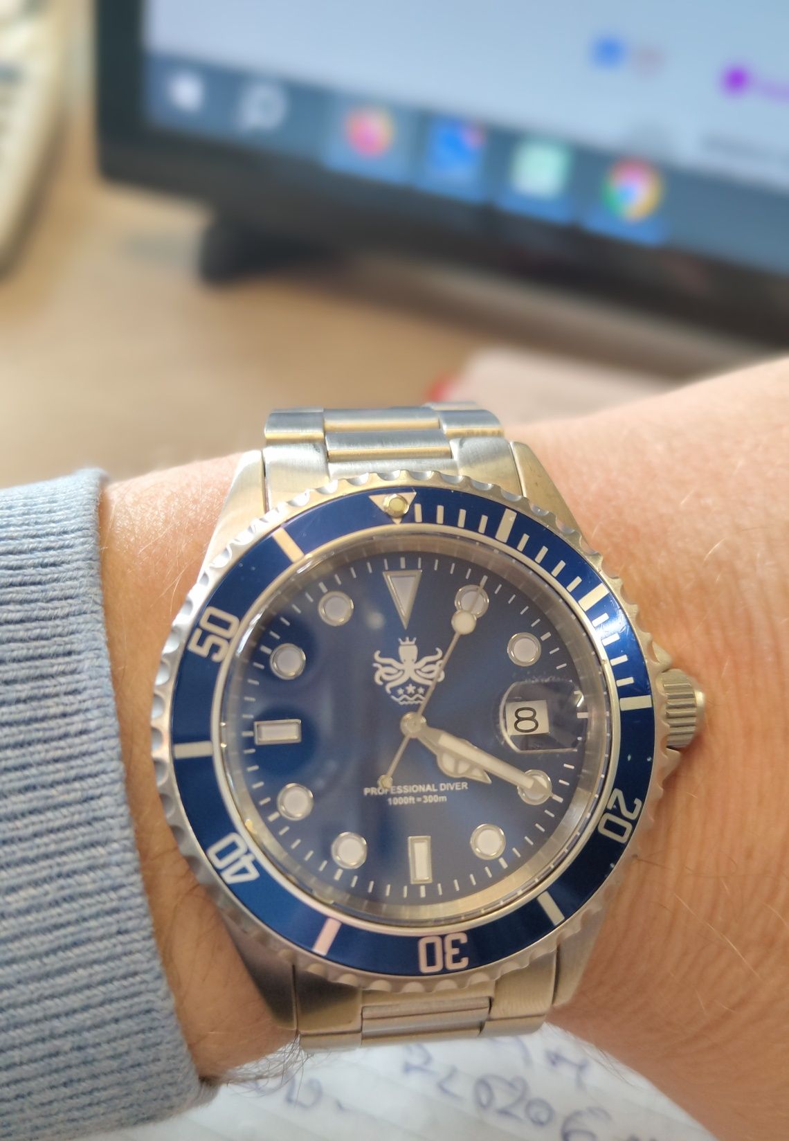 Phoibos Diver 300m Quartz Safir Rolex Submariner Seiko Casio Citizen Timisoara OLX.ro