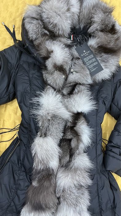 Gorski Montreal дамска парка с естествен косъм лисица и гъши пух