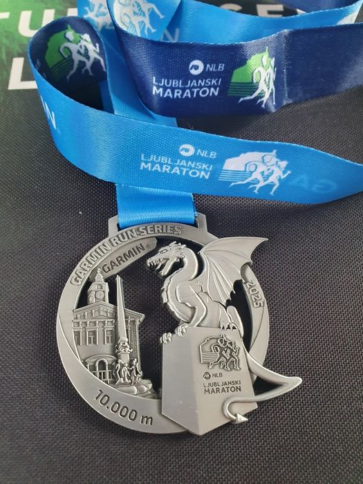 Медал от маратон Любляна 2025г