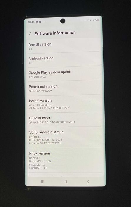 Samsung Galaxy Note 10 256 GB-fhj544
