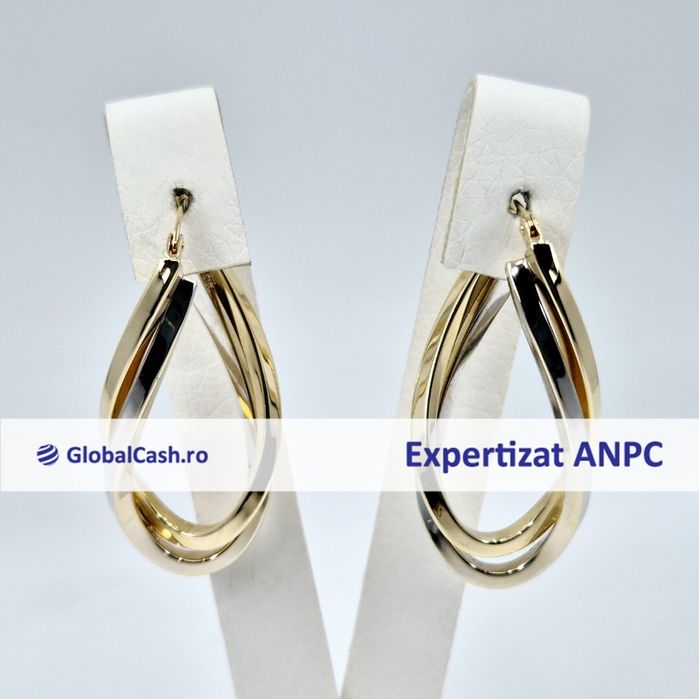 Cercei din aur de 14k, 4.00g | GlobalCash.ro #DR115129