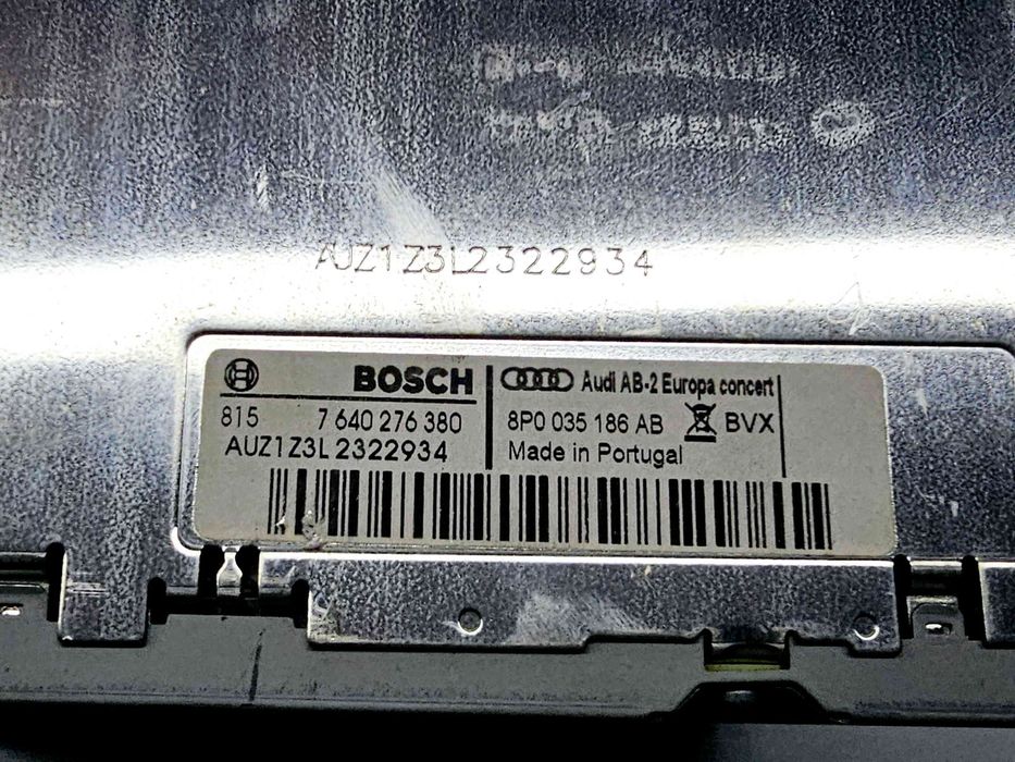 Radio CD Audi A3 Sportback (8PA) [Fabr 2004-2013] Facelift 8P0035186