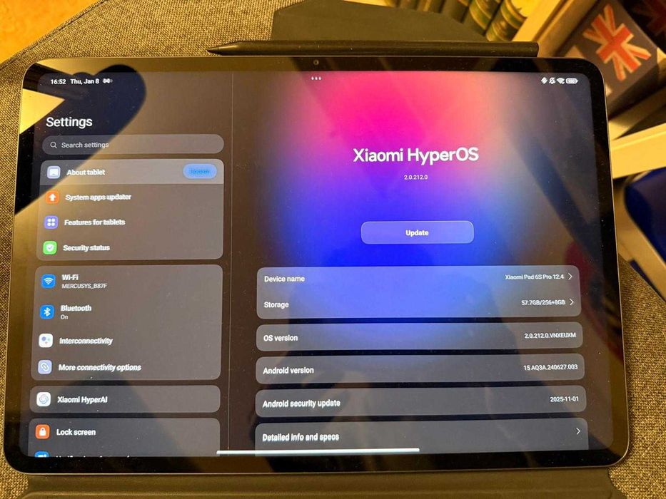 Tableta Xiaomi Pad 6S Pro,Octa-Core,12.4'',8GB RAM,256GB . 2500 de LEI