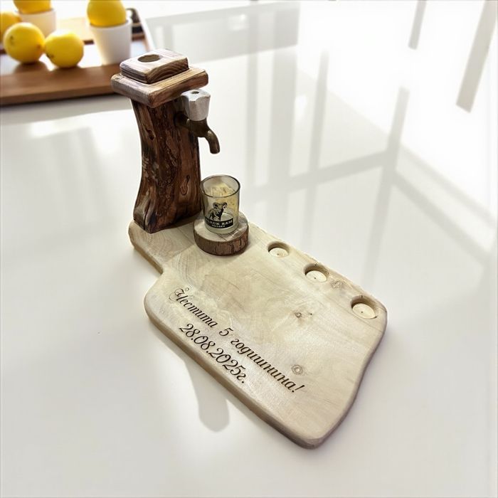 Диспенсър за Алкохол ръчно изработен