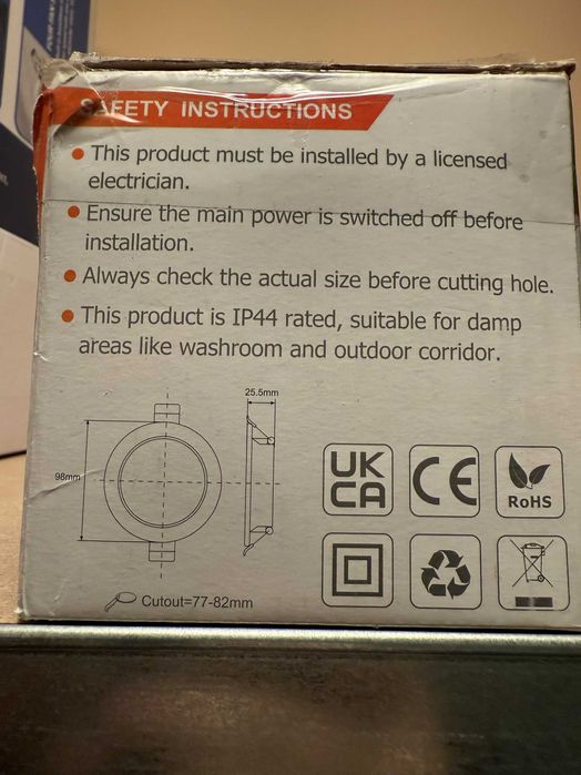 Bec Spot LED Alusso Faslim ECO 4W IP44 77-82mm DL-CSA25-004L 6 bucati