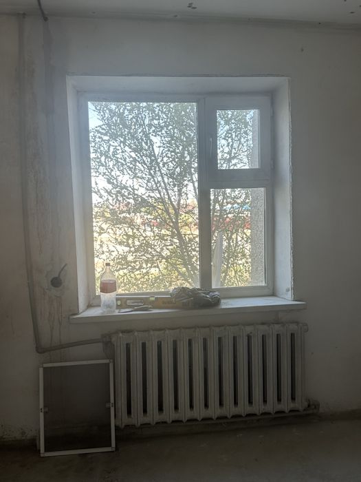 Пластик терезелер, балкон есігімен сатылады