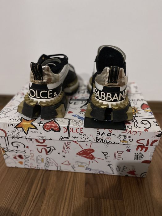 Adidasi Dolce & Gabbana King nr 40 originali gold