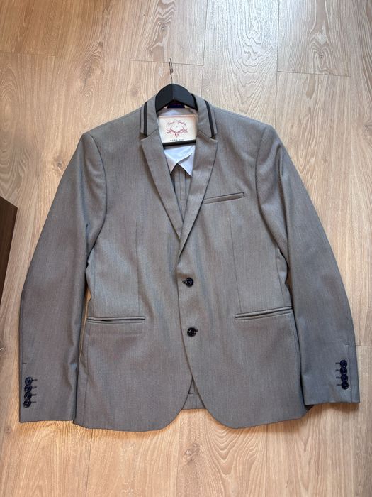 Мъжко костюм Zara сив