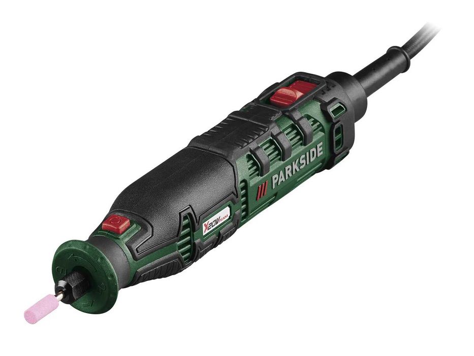 Polizor unghiular multifunctional de precizie Parkside 20 V freza