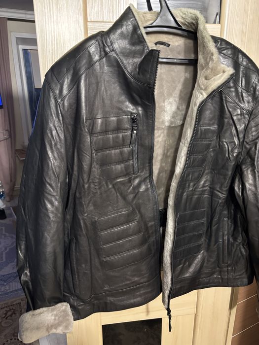 Муж дубленка большая 64-66 р