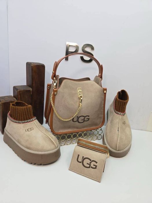 Set Ugg ghete,geanta,portofel