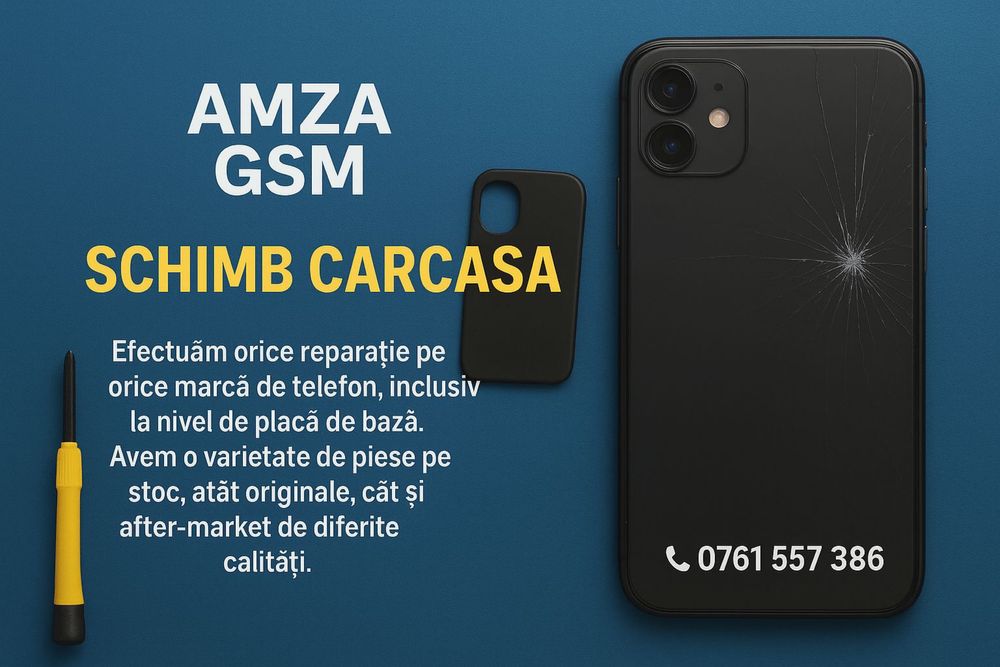 Schimbare Display Ecran LCD Sticla Samsung iPhone Xiaomi Oppo Redmi