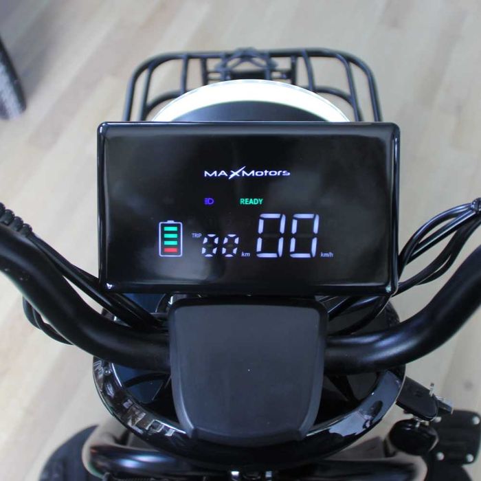 Електрическа триколка Max Motors X1 BLACK, 1500W, 20 Ah