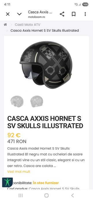 Casca moto Axxis