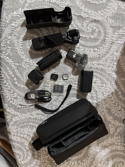 DJI Osmo Pocket 3 + DJI Mic 2 – комплект с аксесоари