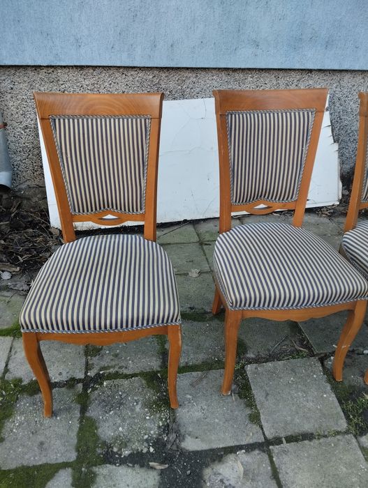 4бр италиански стола от масивно дърво