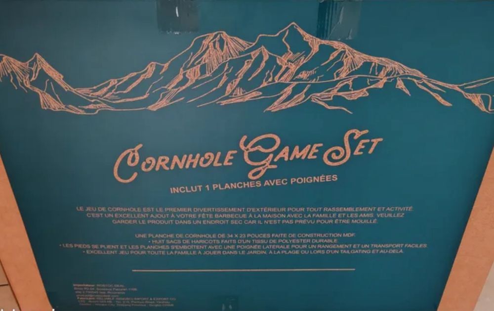 Комплект игра Cornhole дървена