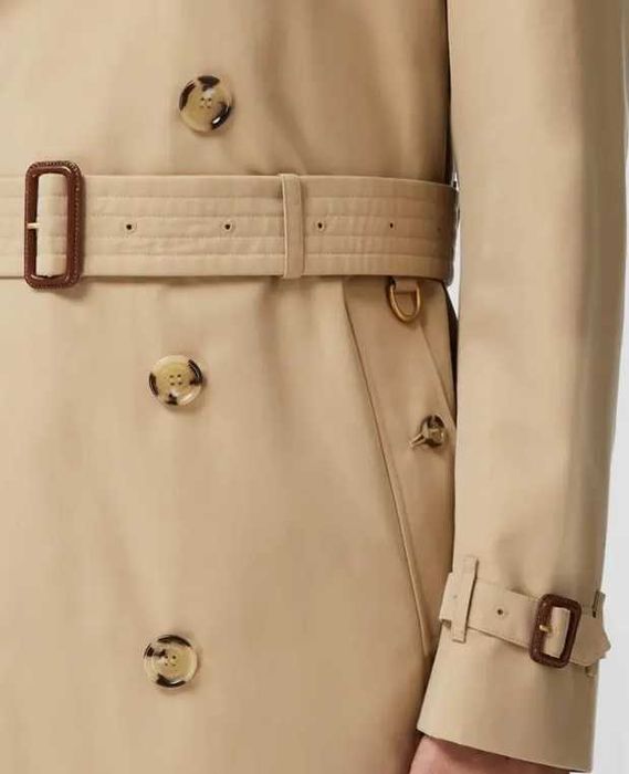 Trenci palton XL de lux Burberry Kensington original bej