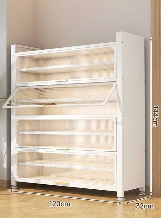 Обувной шкаф с полками металлический / Temir polkali poyabzal shkafi