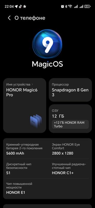 Honor magic 6 pro