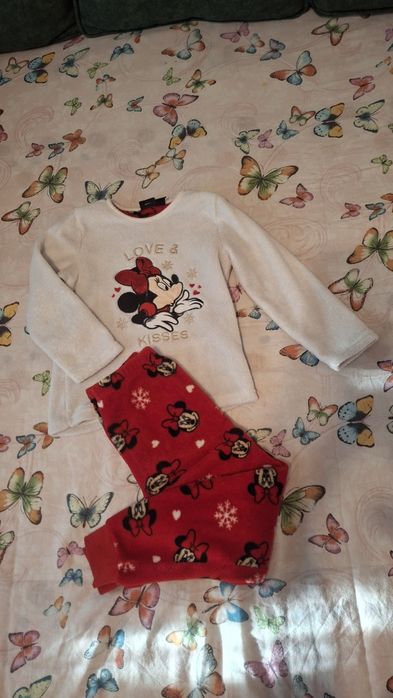 Pijama călduroasă fetițe Minnie mouse 116