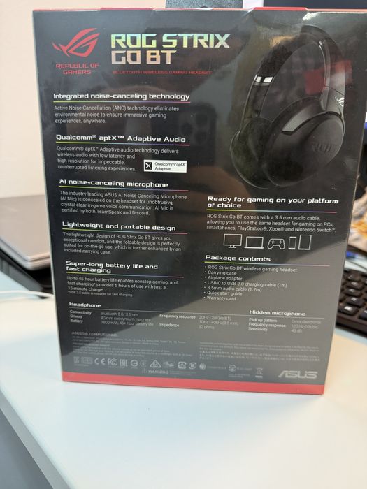 ASUS ROG Strix GO BT - Casti Gaming
