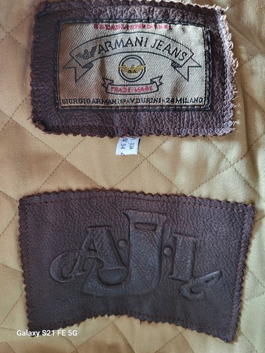 Haina de piele Armani