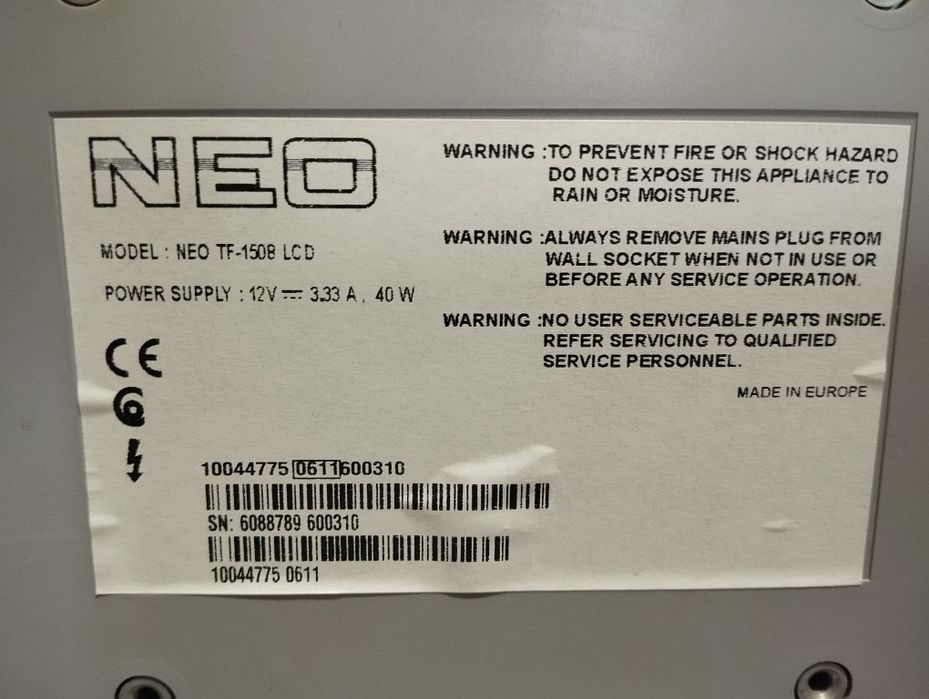 Телевизор на 12в и 220в