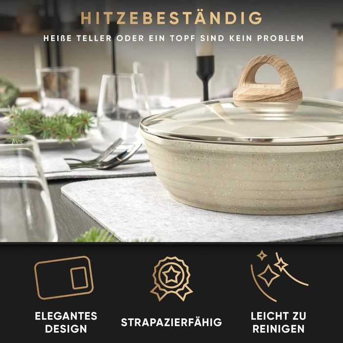 Подложки за маса 6 броя, филц, 44х32 см, сет за маса