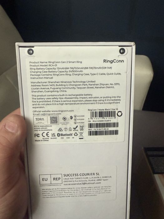Smart ring ringconn gen 2 smart ring - nou sigilat  rca-01