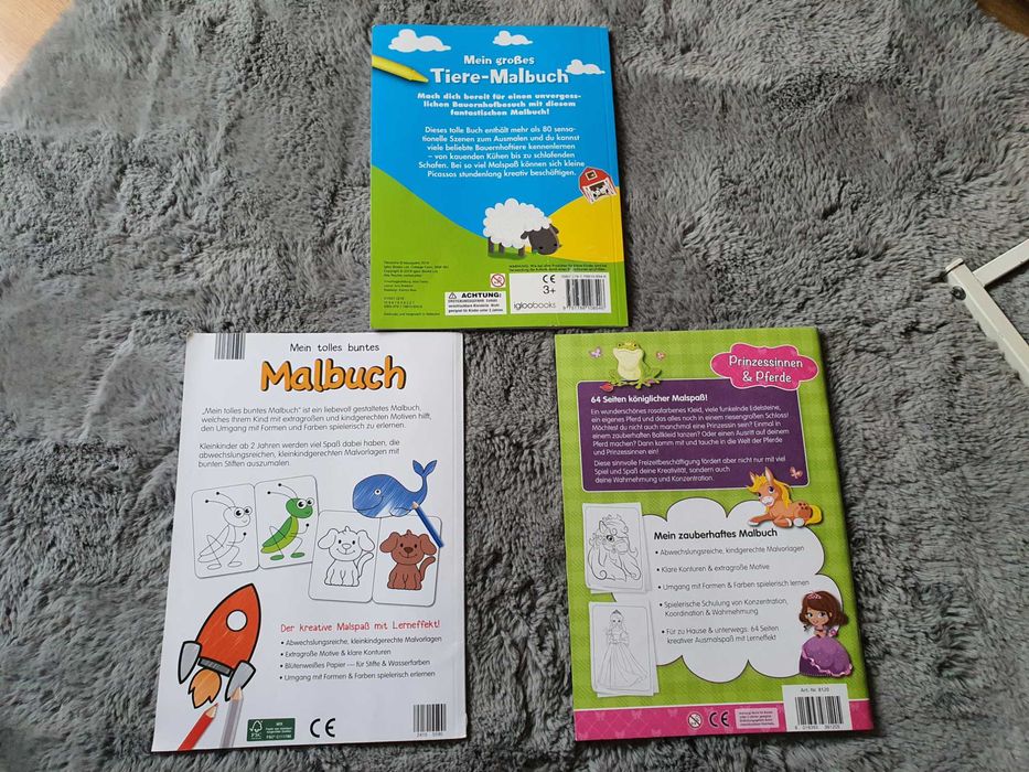 Carti de colorat cu animale, printese made in Germany