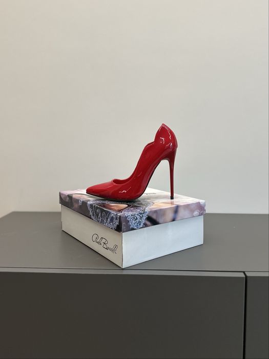 Червени стилето обувки на ток / Red stiletto high heels size 36