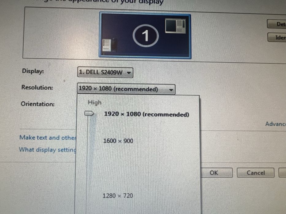 Monitor Dell 24 zgariat