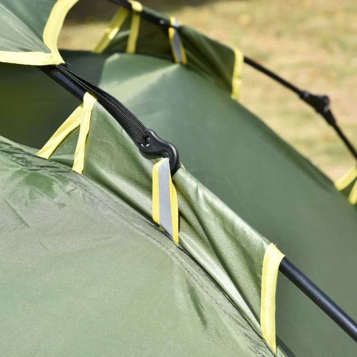 Outsunny Двойна палатка  Quick-Up Tent 2 възрастни + 1 дете