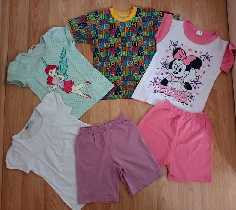 Дрешки и летни пижами размер 110/116 см.