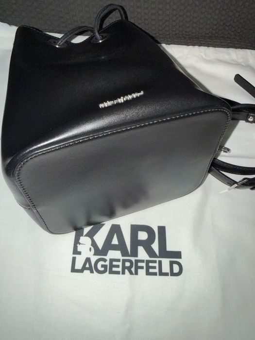 Чанта от естествена кожа Karl Lagerfeld