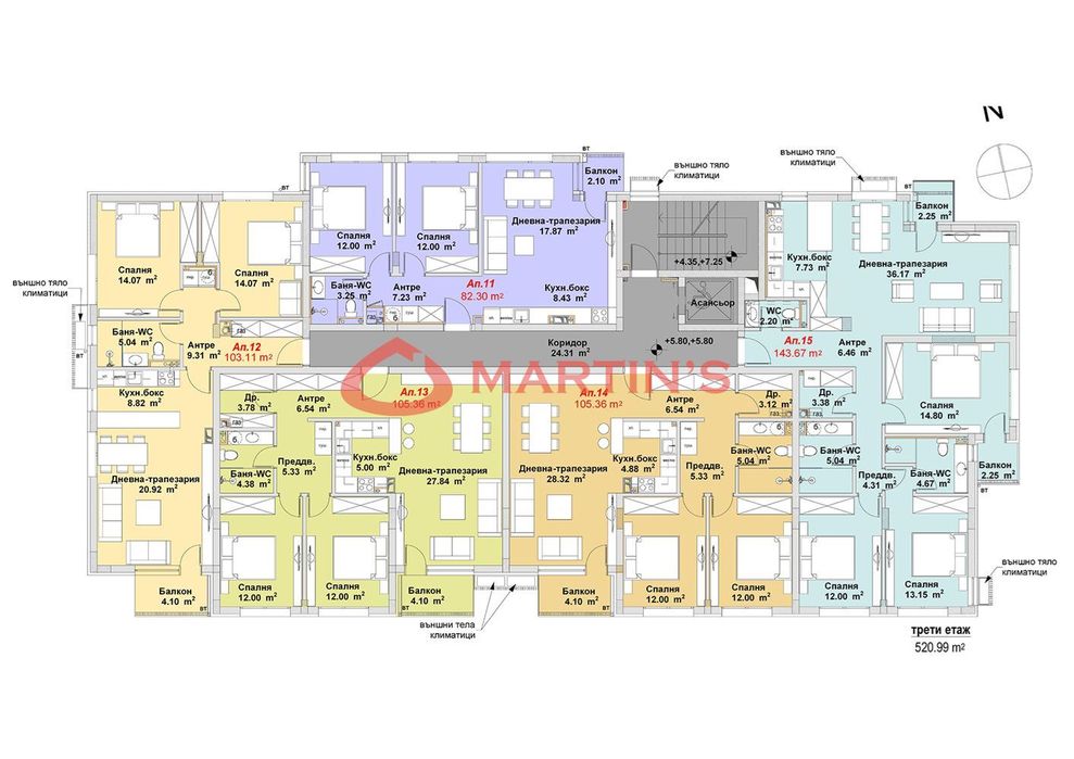 3-стаен в София-м-т Гърдова глава площ 82 цена 177768
