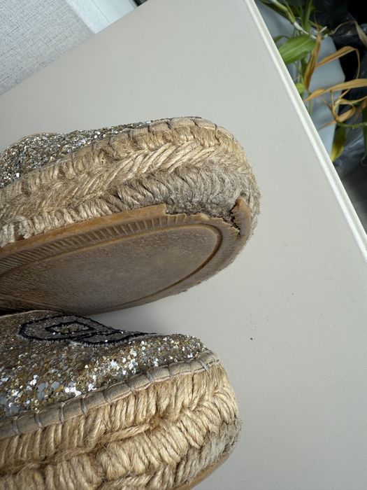 Patrizia Pepe дамски еспадрили – златисти, брокат