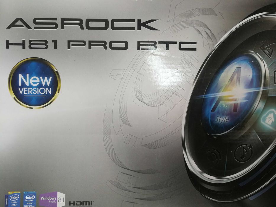 Комплект дъно, процесор и рам - ASROCK h81 Pro + Celeron G1820 + 8Gb