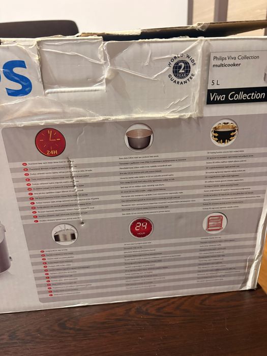 Multicooker Philips Viva Collection HD3037/70 – 5L – NOU, sigilat în cutie
