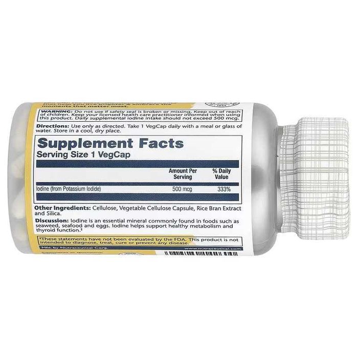 Solaray Iodine  Йод из йодида калия