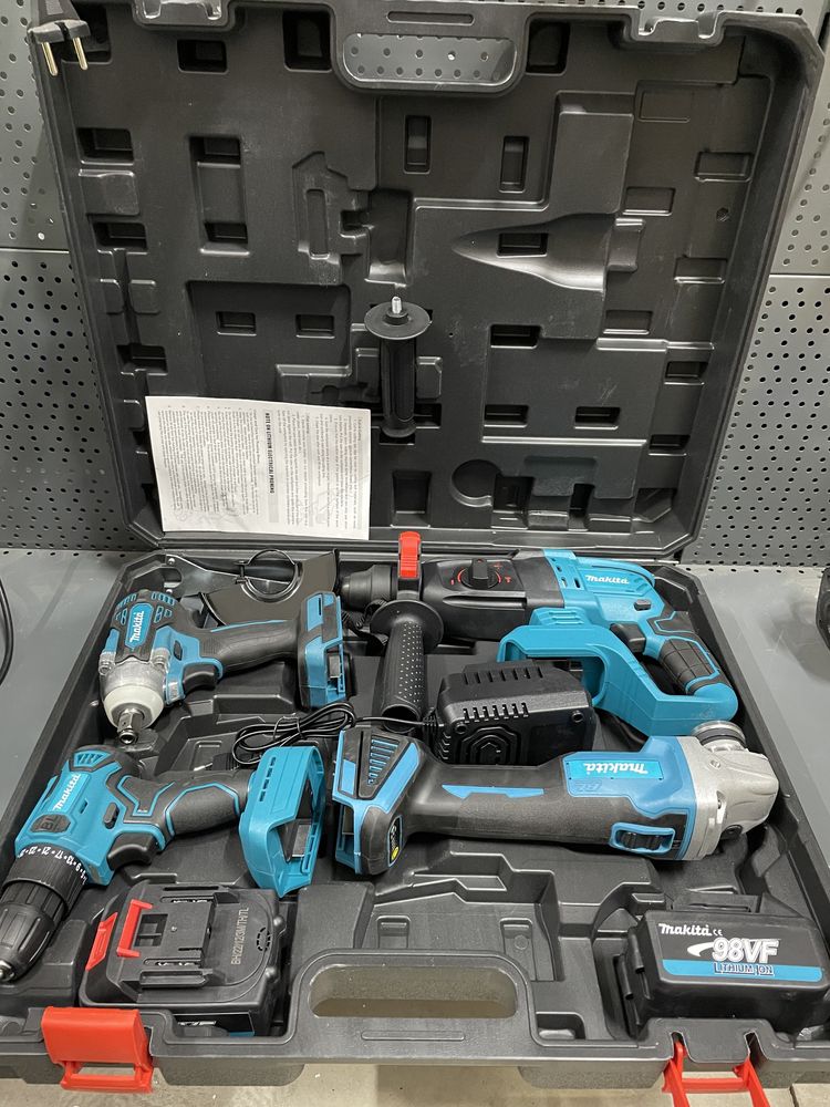 Набор Makita 4в1аккамуляторный ,гайковерт,болгарка,шуруповёрт: 60 000 ...