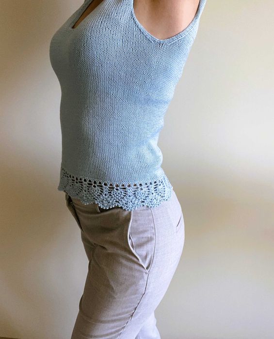 Лятна плетена блуза