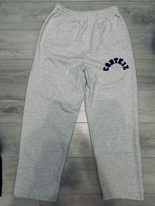 Штаны corteiz белые/серые