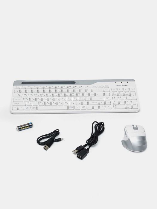 Беспроводной набор (клавиатура с мышью) A4Tech FB2535C (ICY WHITE) 1.4