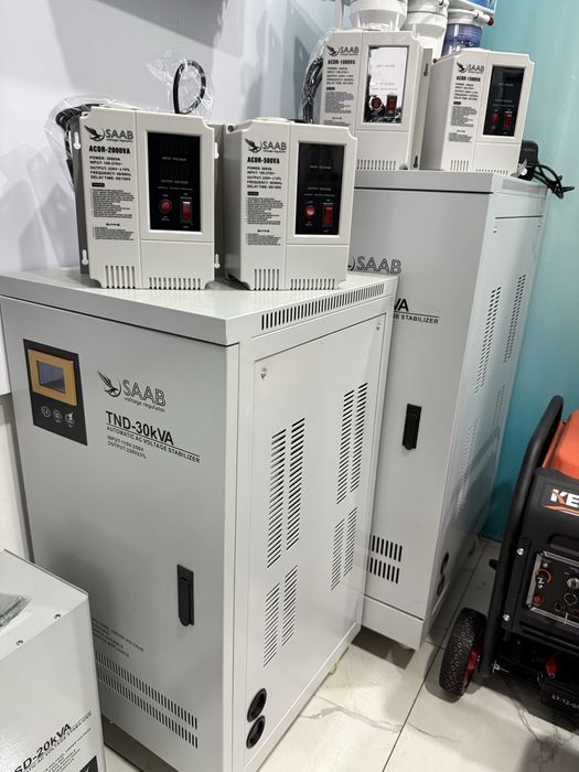 Стабилизатор напряжения 220В 0,5 квт до 300 квт SAAB латерний релейний