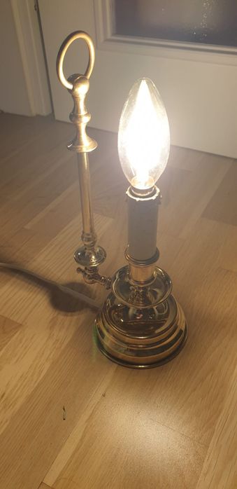 Accesoriu decorațiune lampa vintage colectie alama Belgia 1940