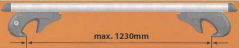 Напречни греди 135 см. Универсален багажник LUX